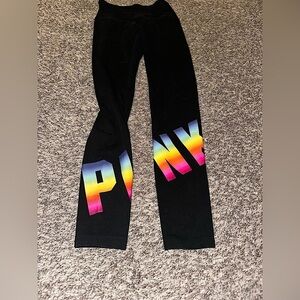 Victoria’s Secret PINK! Rare Multi-Colored Yoga Pant Leggings HTF